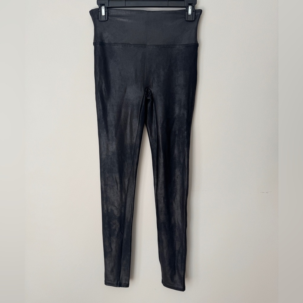 Spanx High-Waist Faux Leather Black Women's Leggings